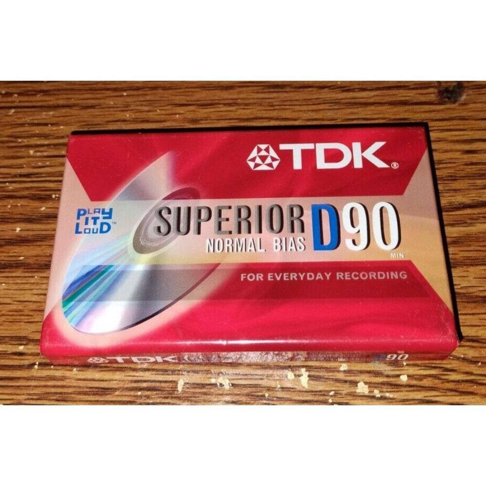 TDK Audio Cassette - Superior D90 Cassette New in Package (unopened)